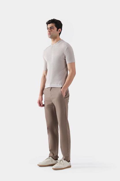 Rib Knit T-Shirt - Cougar Clothing