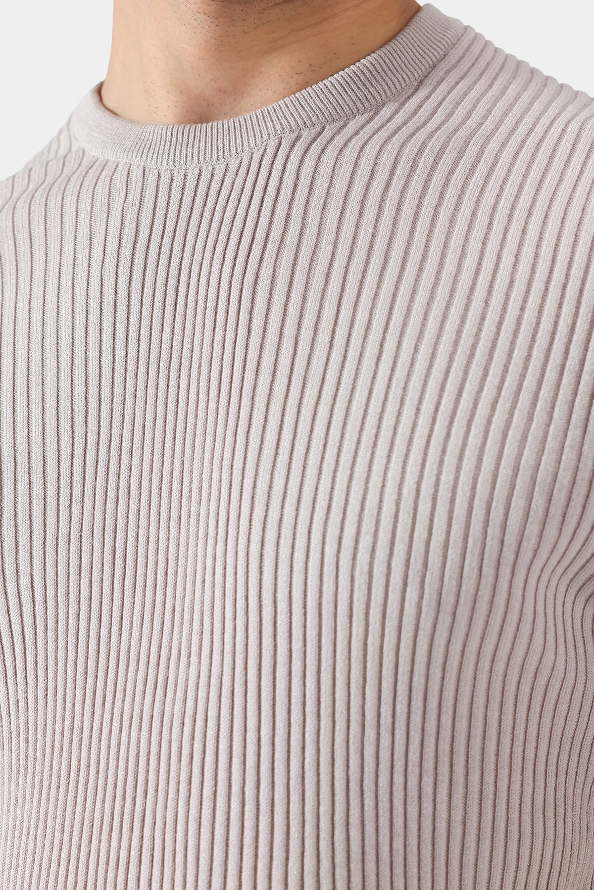 Rib Knit T-Shirt - Cougar Clothing