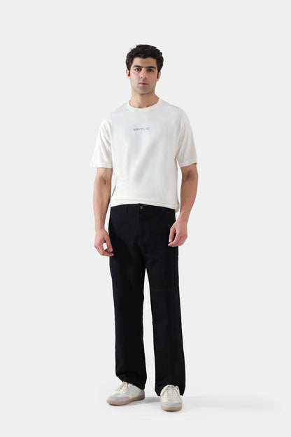 Loose Fit Paneled Jeans - Cougar Clothing