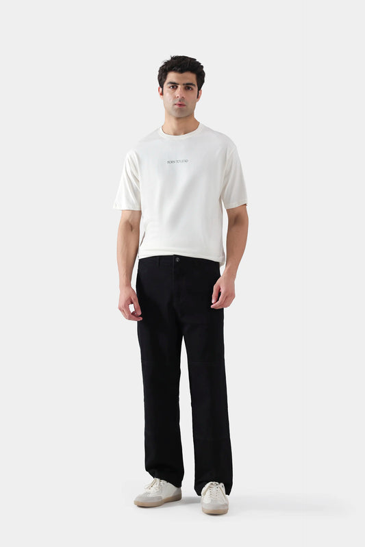 Loose Fit Paneled Jeans - Cougar Clothing