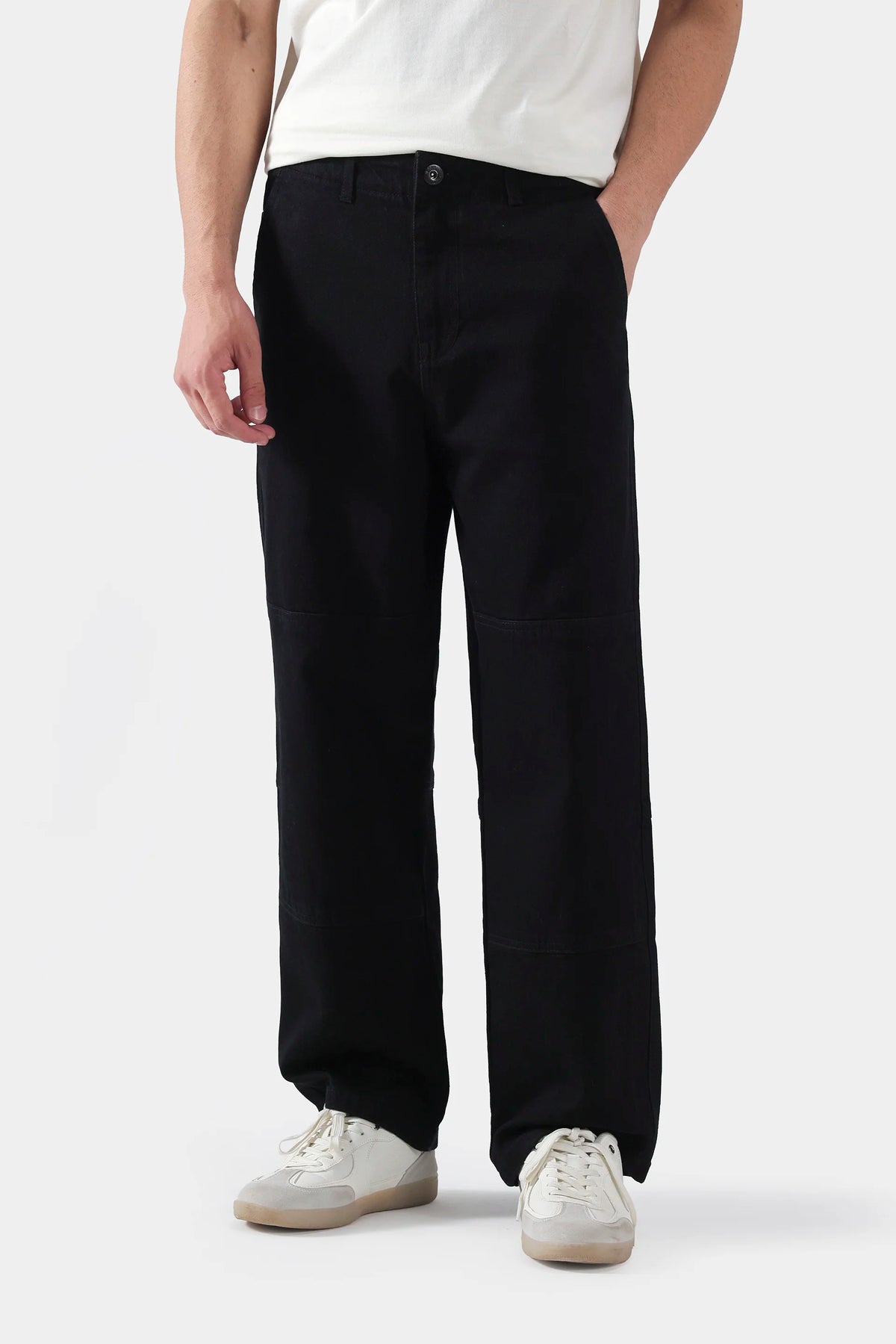 Loose Fit Paneled Jeans - Cougar Clothing
