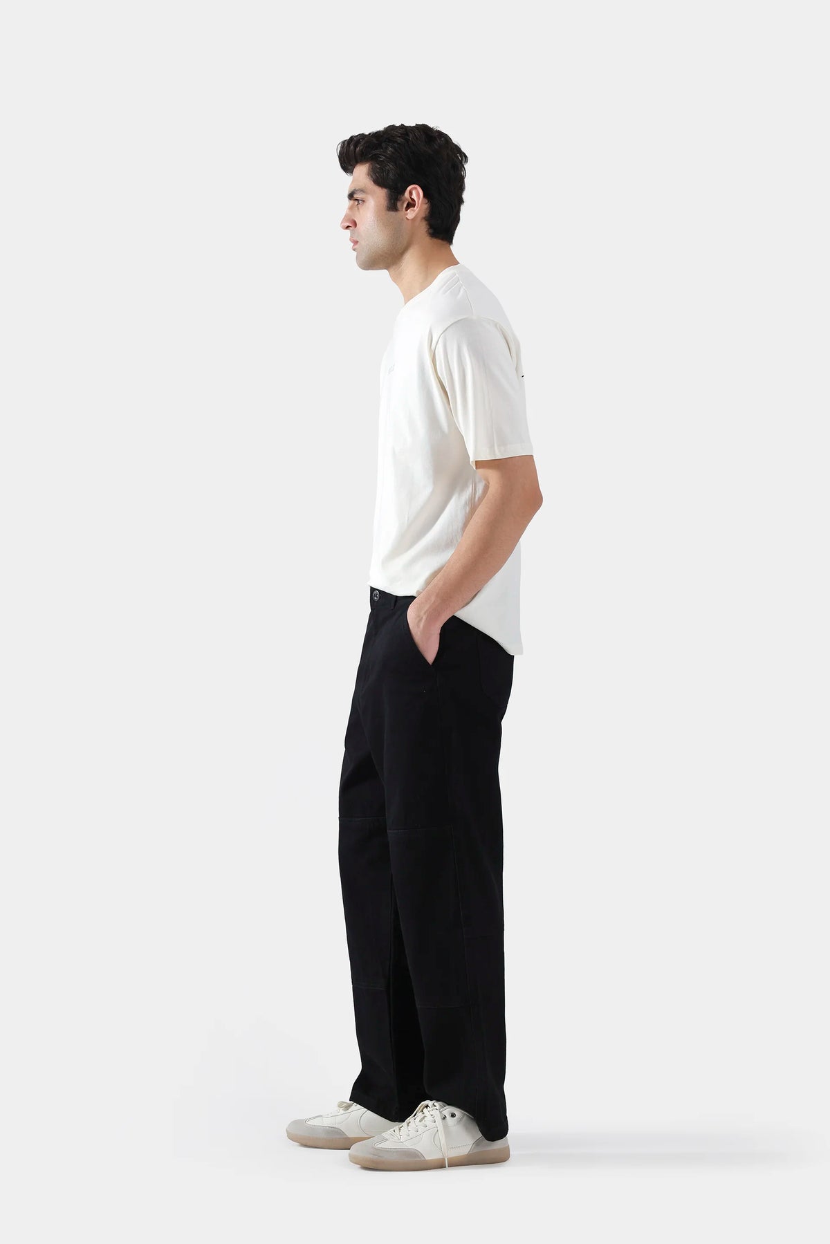 Loose Fit Paneled Jeans - Cougar Clothing
