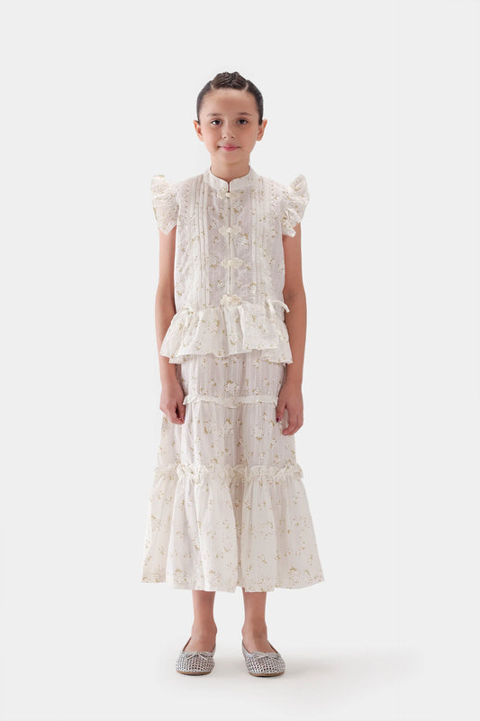 Printed Pleated Top - Cougar Clothing