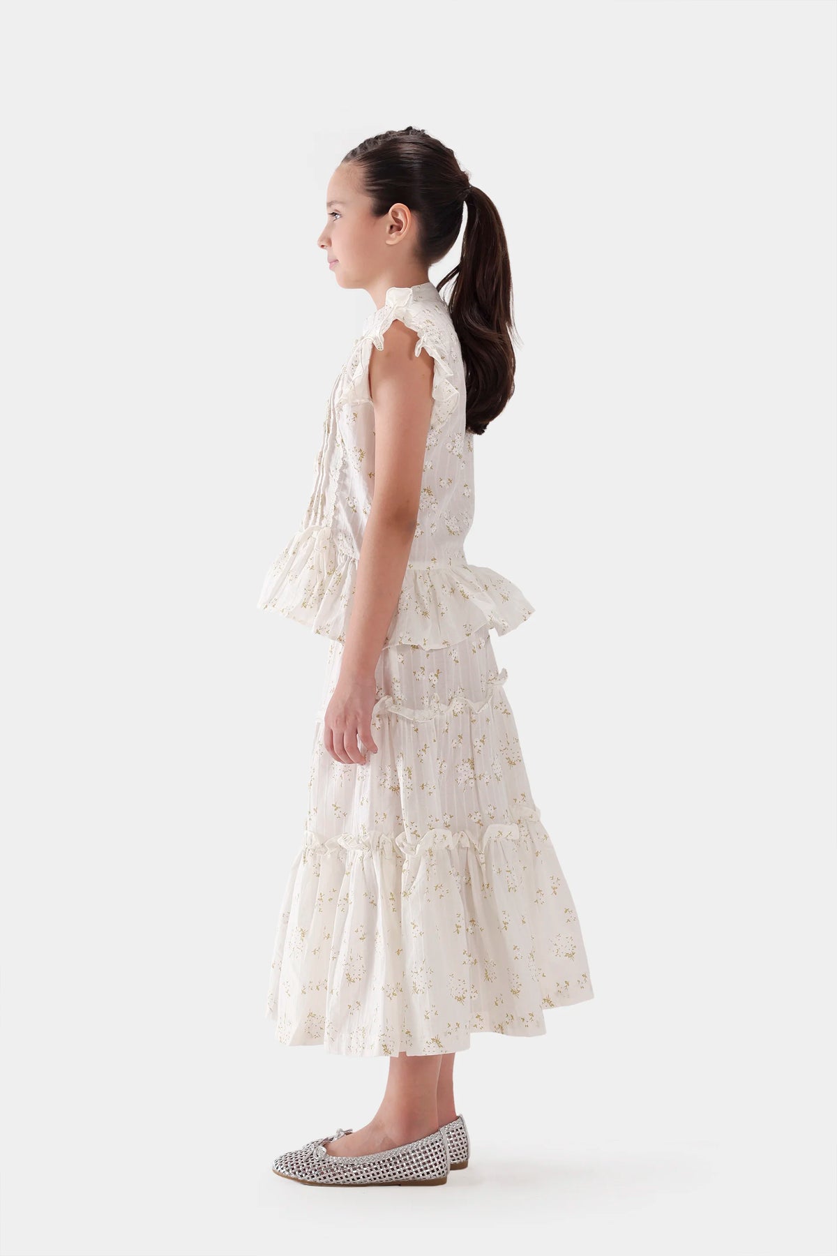 Printed Pleated Top - Cougar Clothing