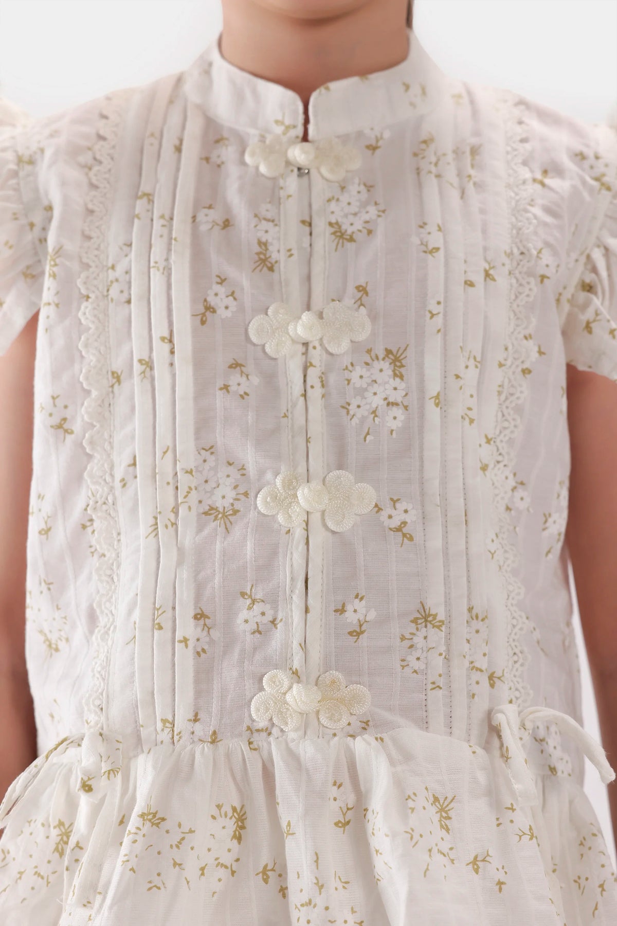 Printed Pleated Top - Cougar Clothing
