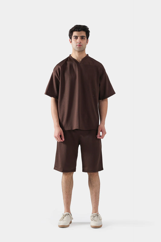 Jacquard Mesh T-Shirt - Cougar Clothing