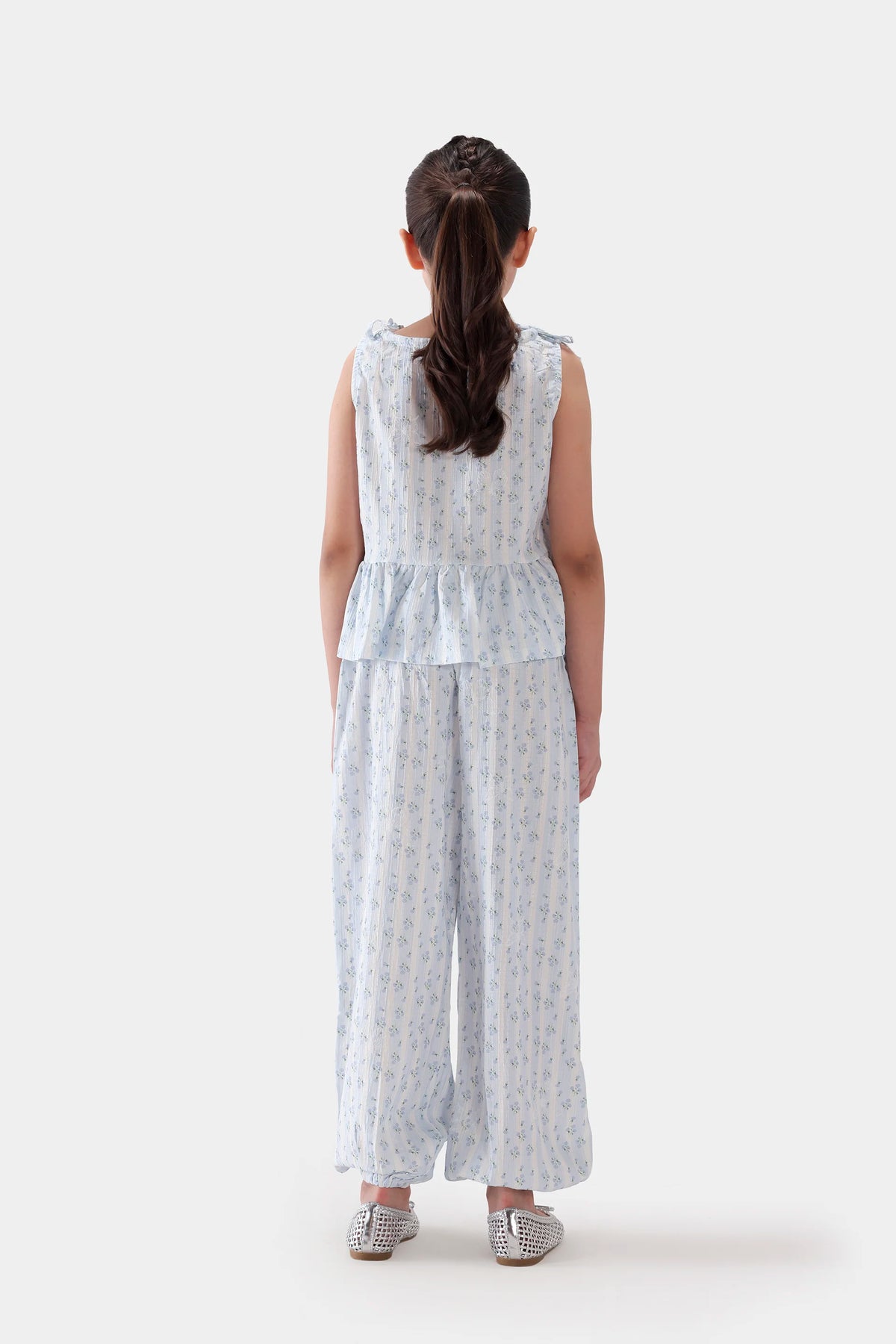 Printed Peplum Top - Cougar Clothing
