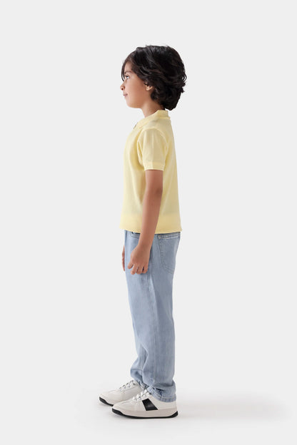 Quarter Zip Popcorn Polo - Cougar Clothing