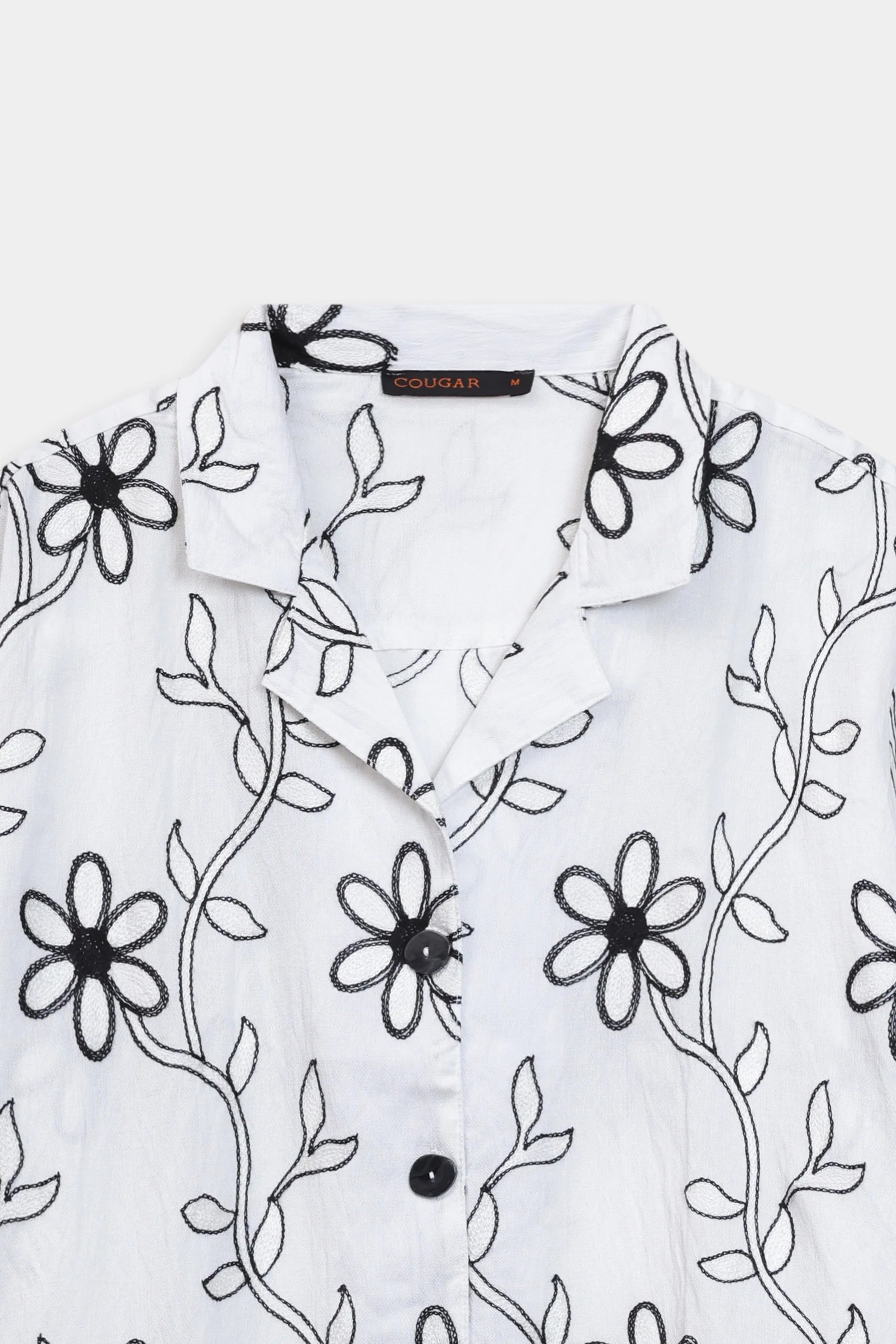 Embroidered Schiffli Shirt - Cougar Clothing