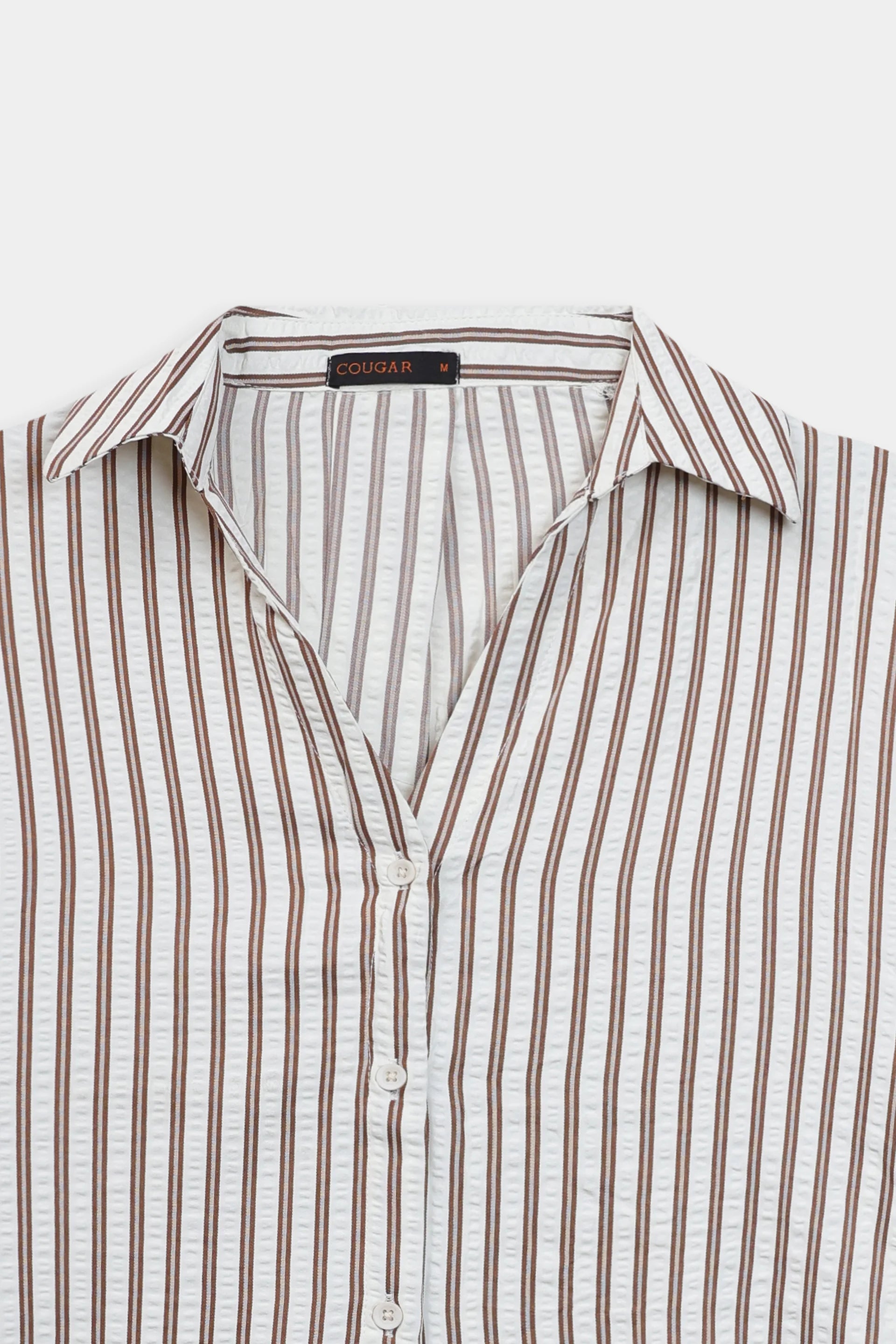 Pin-Striped Oversized Shirt - Cougar Clothing