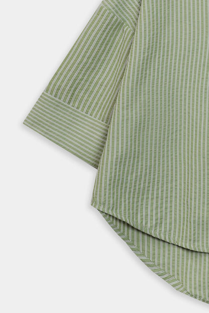 Pin-Striped Oversized Shirt - Cougar Clothing