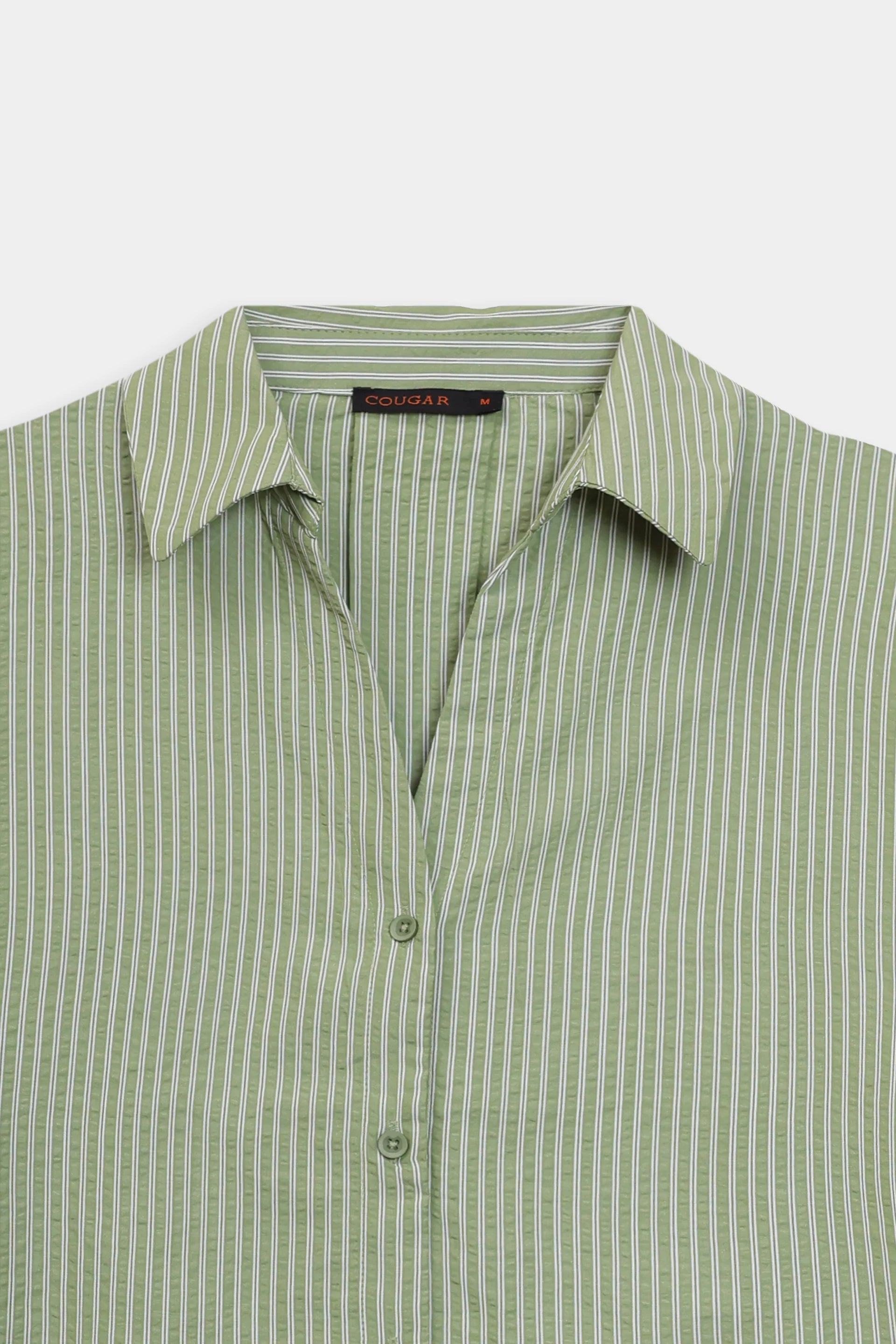 Pin-Striped Oversized Shirt - Cougar Clothing
