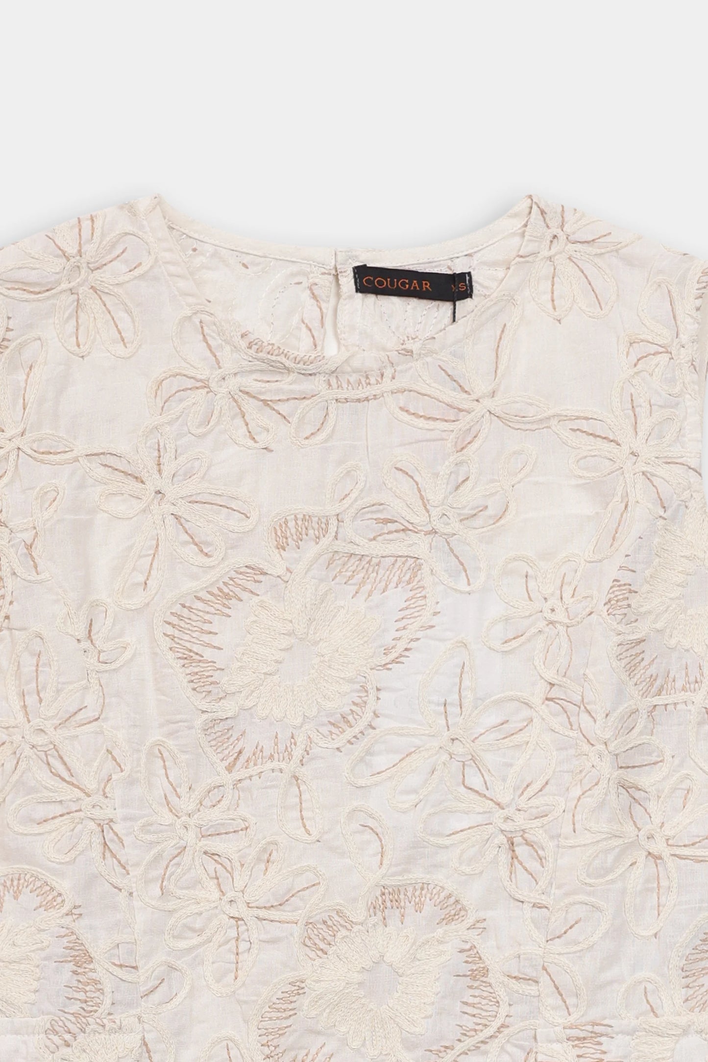 Embroidered Sleeveless Top - Cougar Clothing