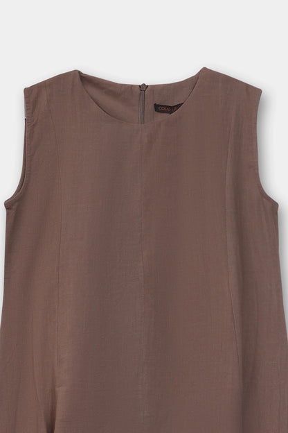 Sleeveless Flared Dress - Cougar Clothing