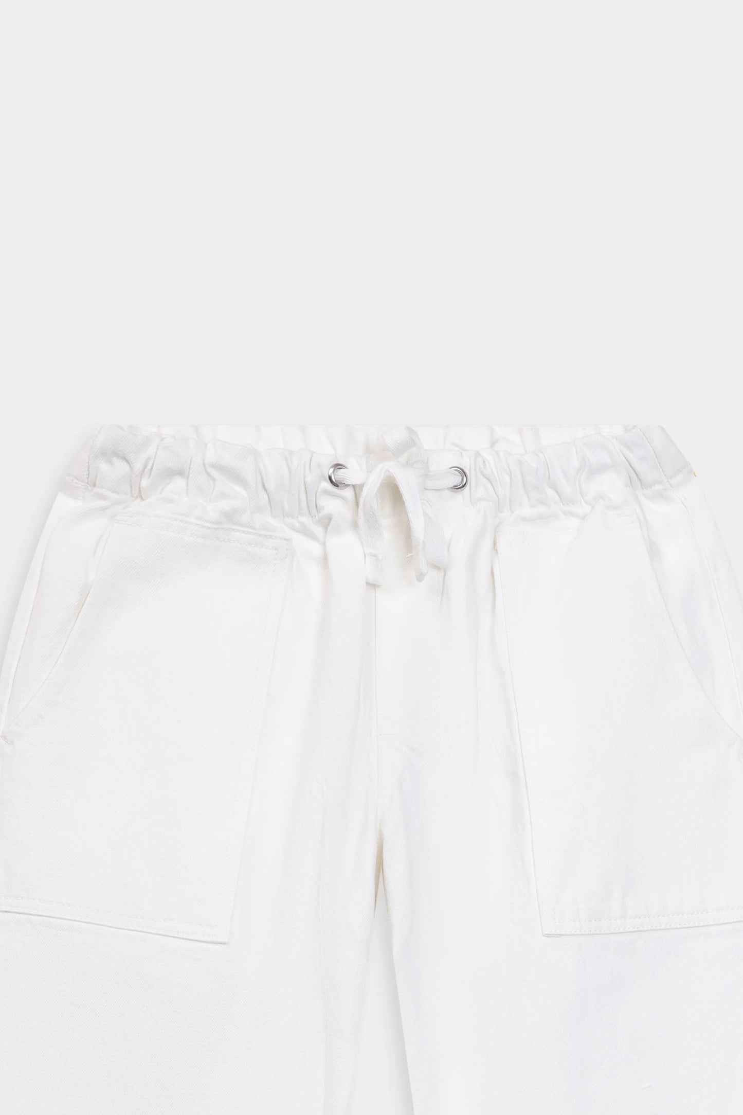Wide Leg Jeans With Drawstring - Cougar Clothing