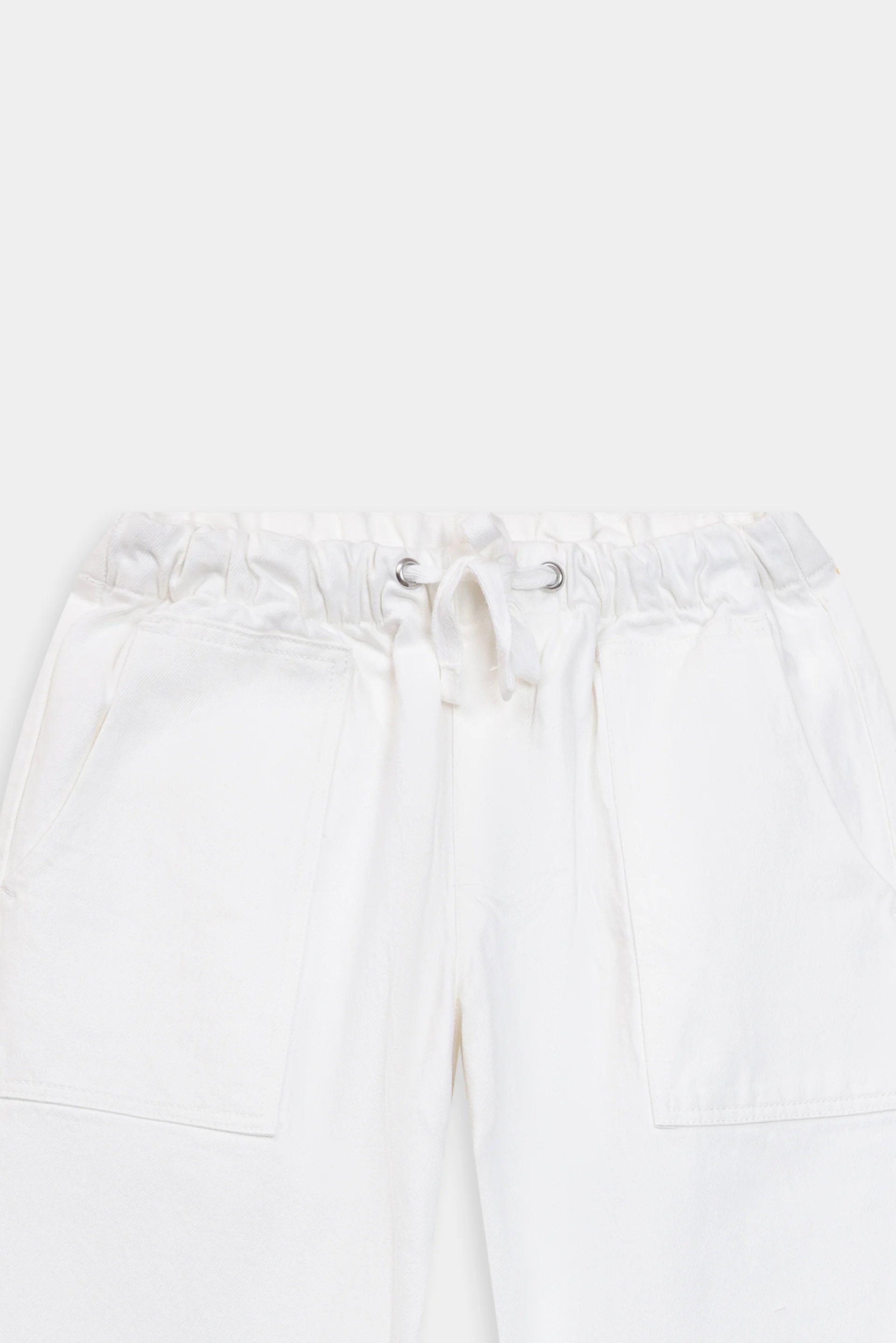 Wide Leg Jeans With Drawstring - Cougar Clothing