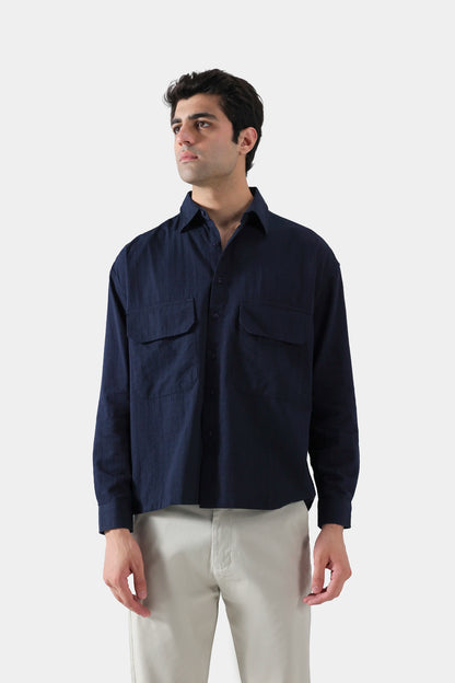 Boxy Jacquard Shirt - Cougar Clothing