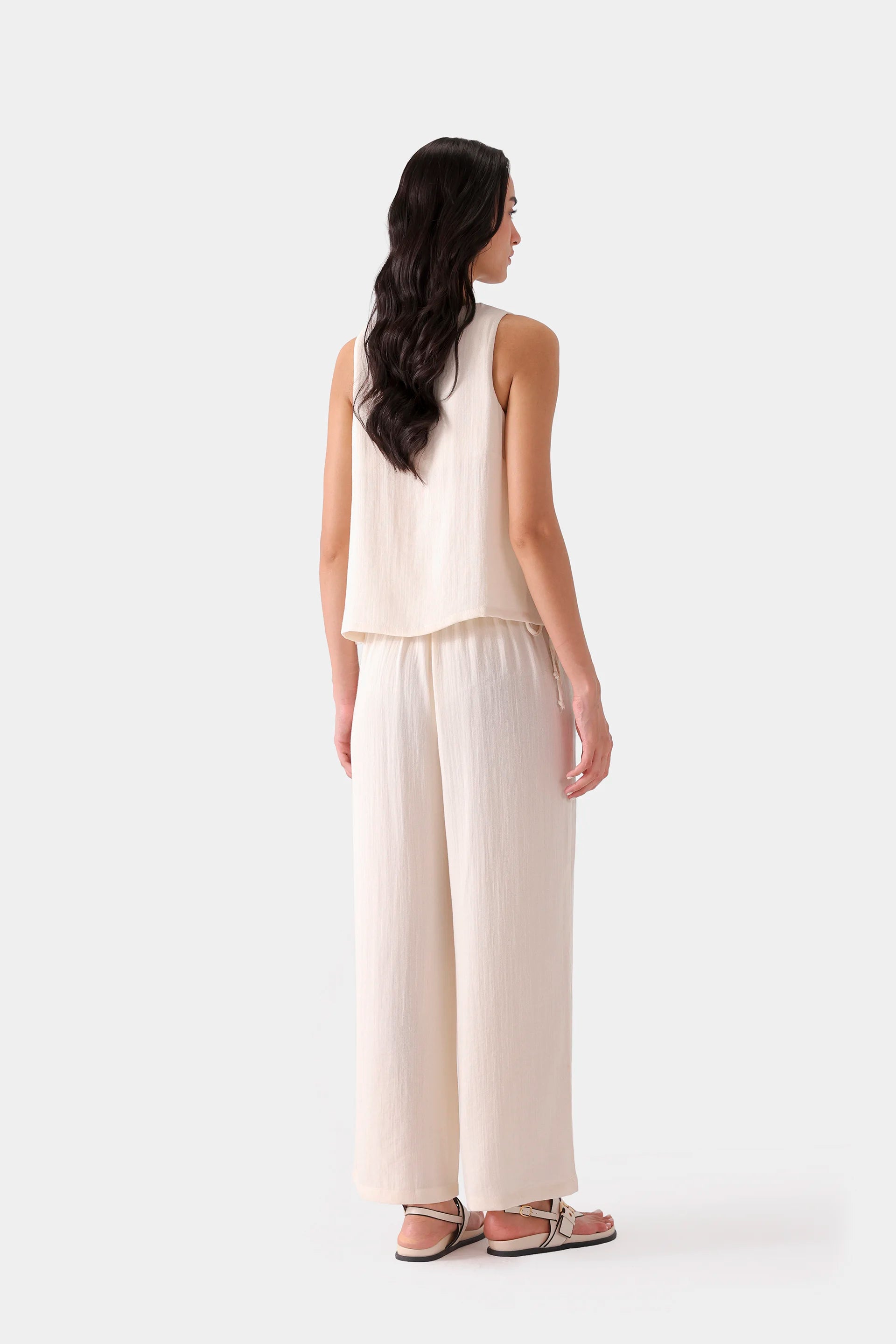 Slub Linen Vest - Cougar Clothing