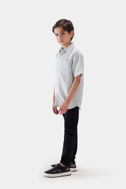 Patch Pocket Textured Shirt - Cougar Clothing