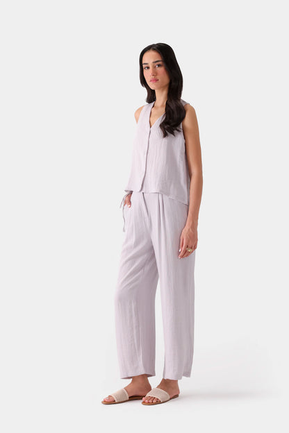Slub Linen Vest - Cougar Clothing