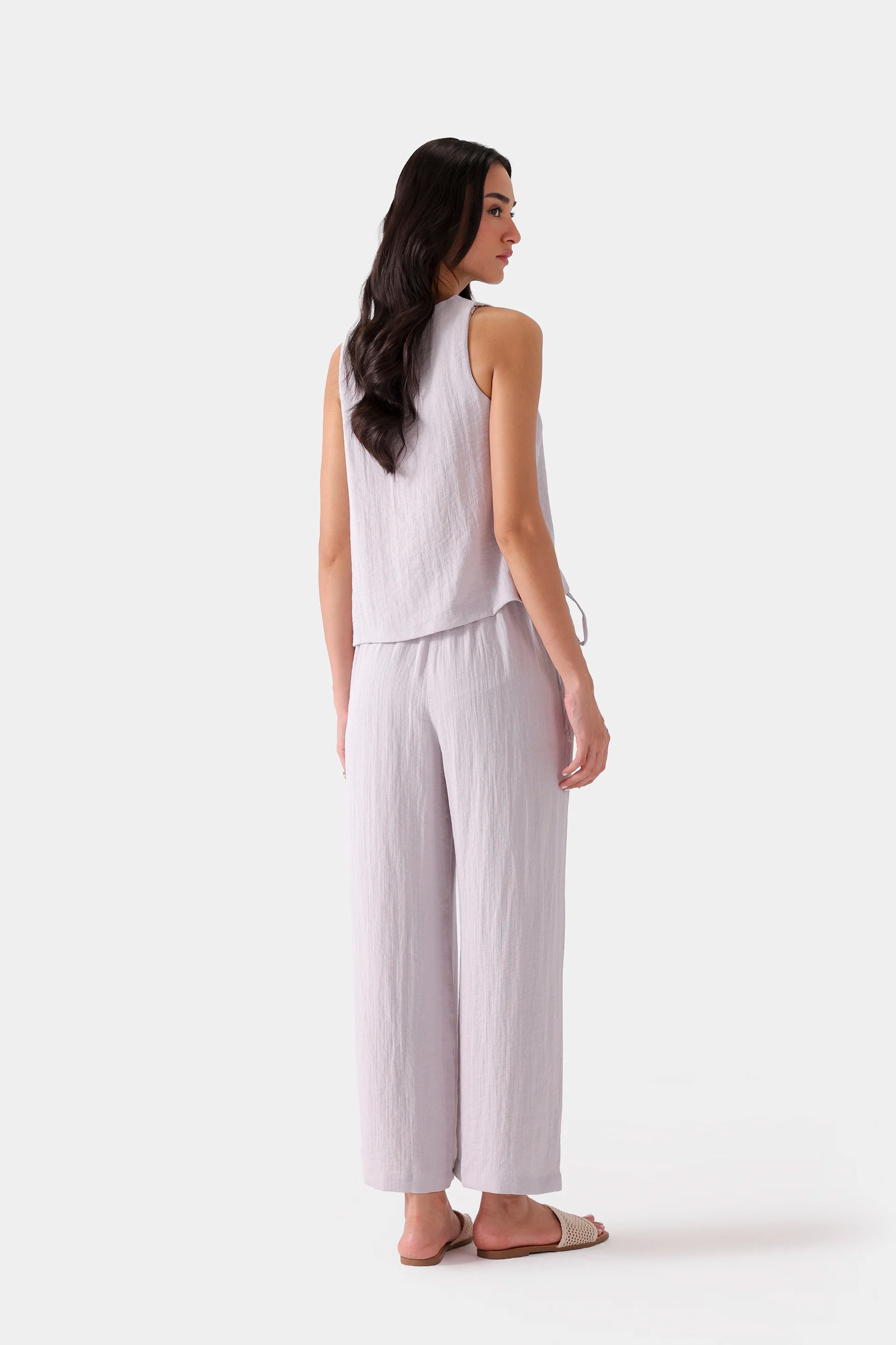Slub Linen Vest - Cougar Clothing