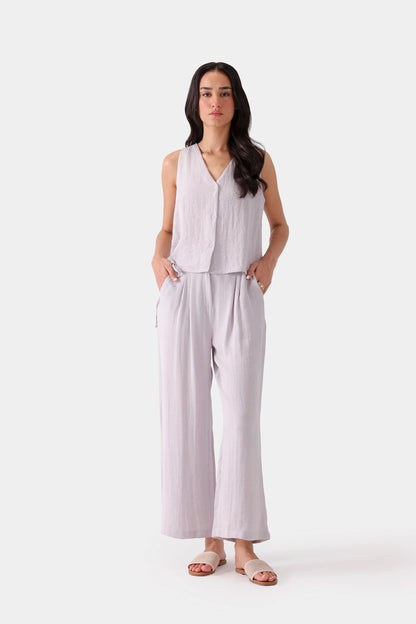 Pleated Wide Leg Trousers - Cougar Clothing