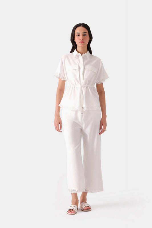 Laced Trim Shirt - Cougar Clothing
