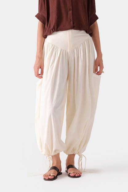 Linen Balloon Pants - Cougar Clothing