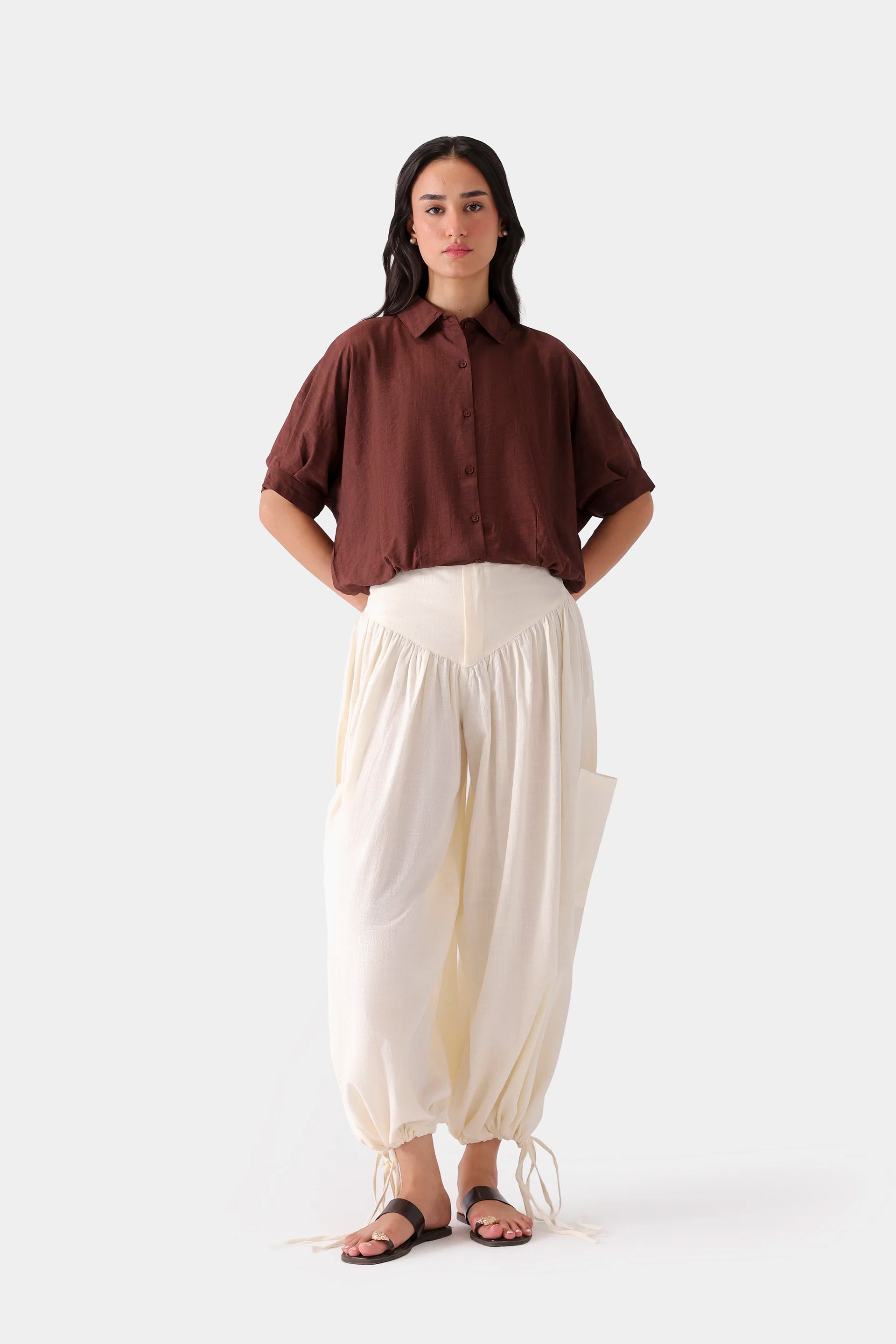 Linen Balloon Pants - Cougar Clothing