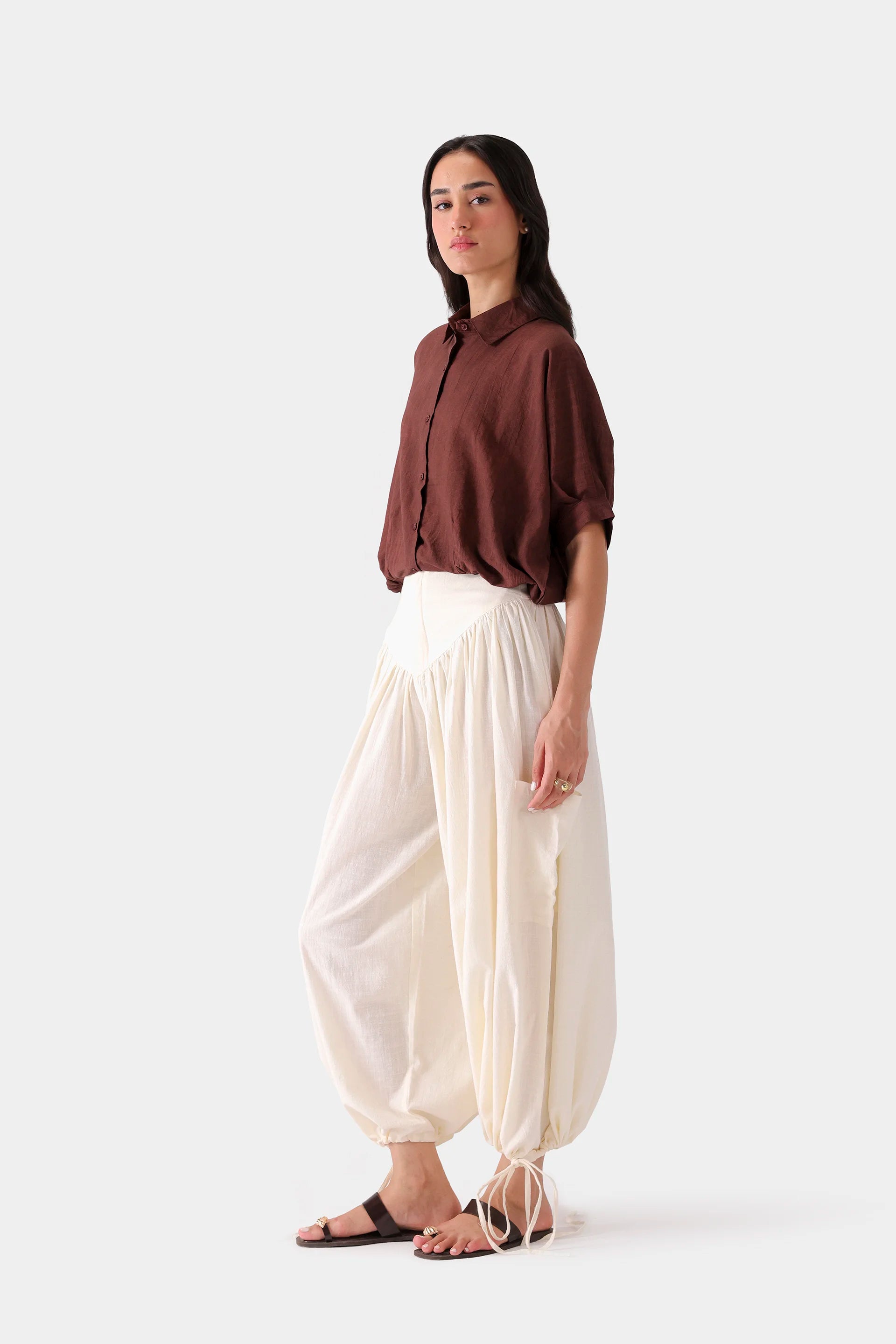 Kimono Elasticated Shirt - Cougar Clothing