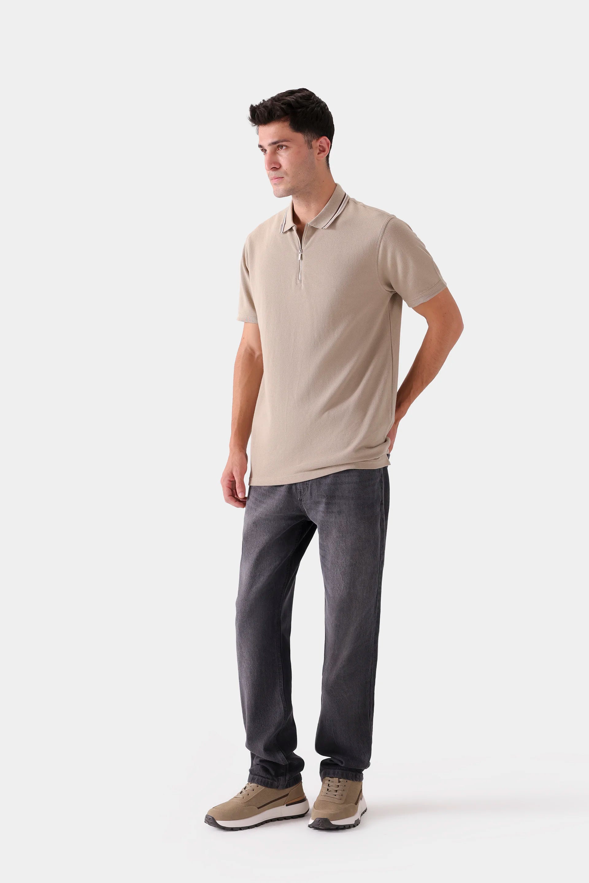 Zipper Tipping Polo - Cougar Clothing