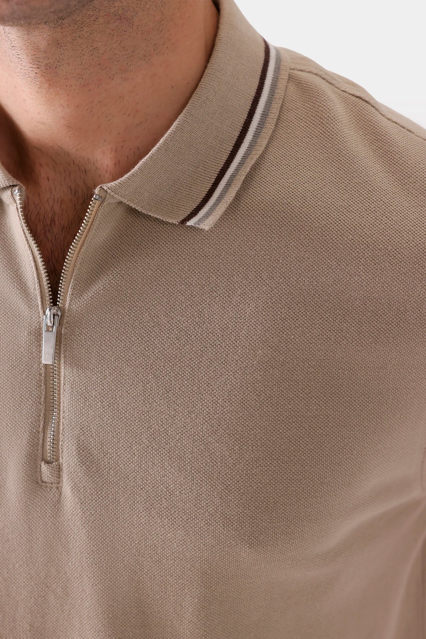 Zipper Tipping Polo - Cougar Clothing