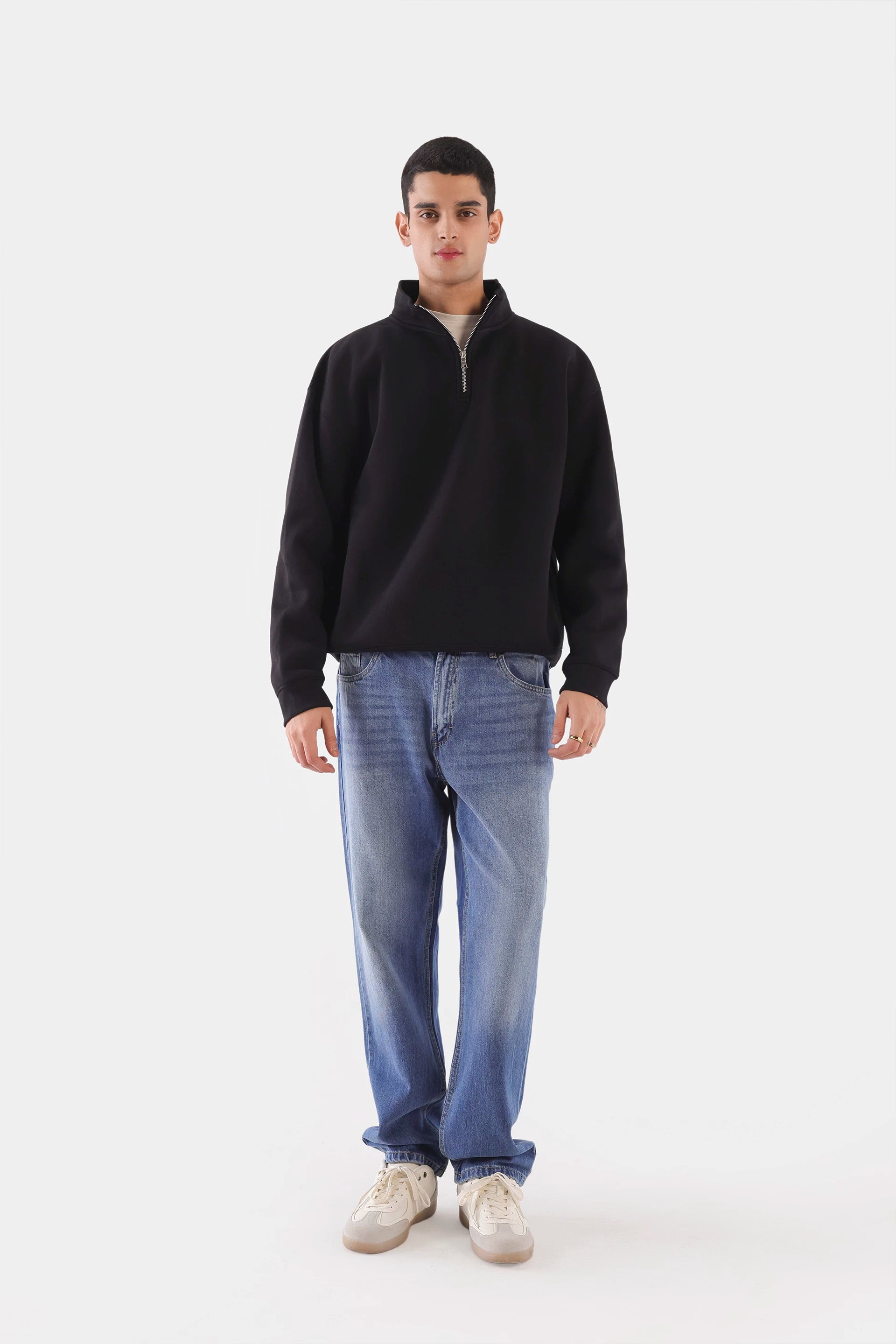 Oversized Quarter Zip Pullover - Cougar Clothing