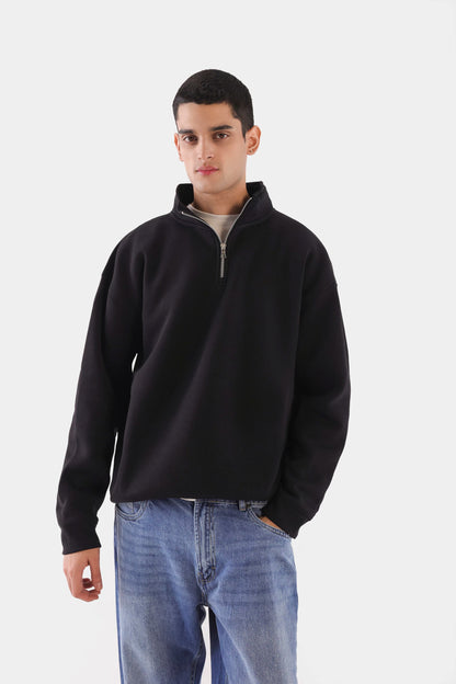 Oversized Quarter Zip Pullover - Cougar Clothing