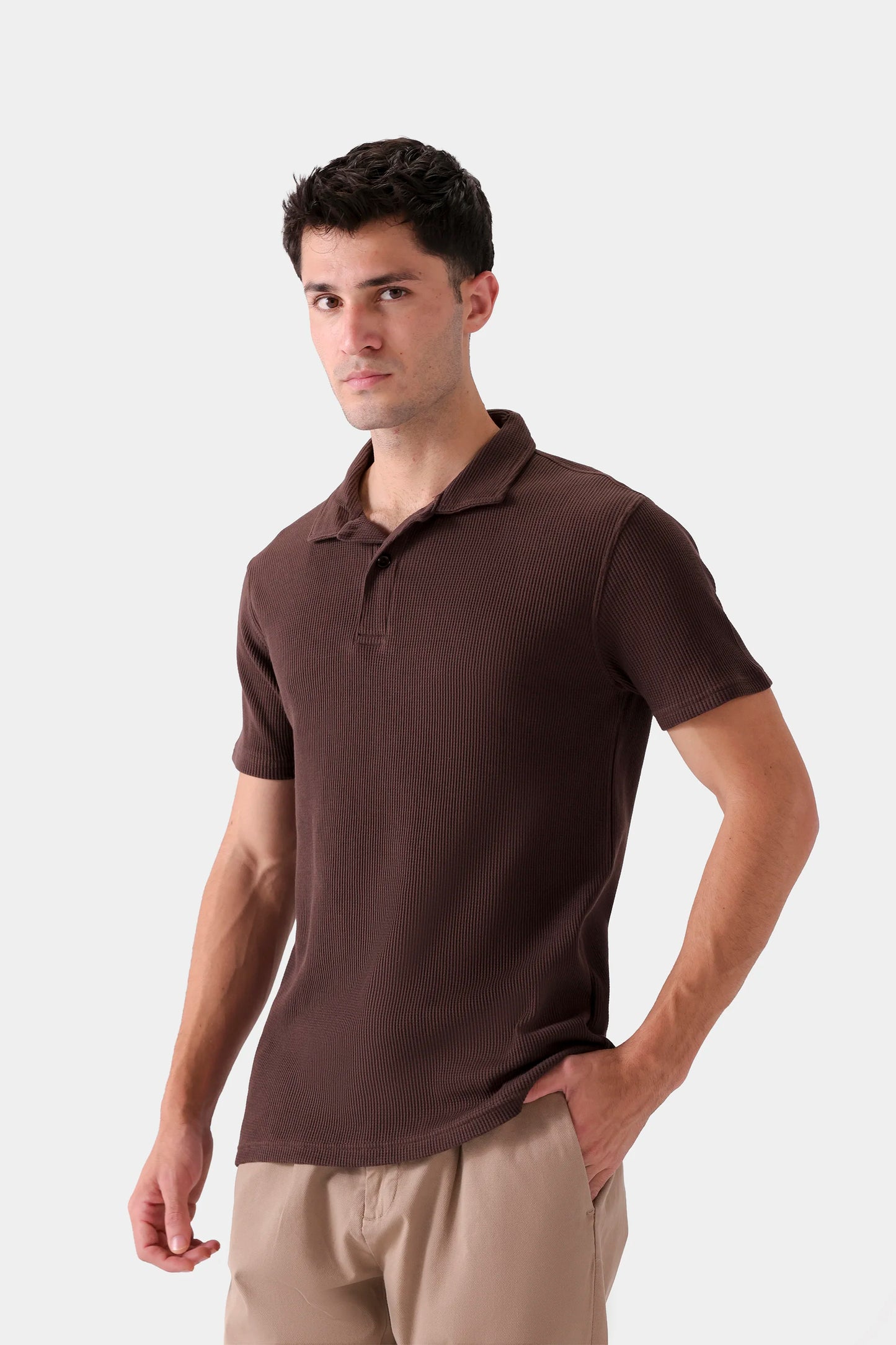 Classic Waffle Polo - Cougar Clothing