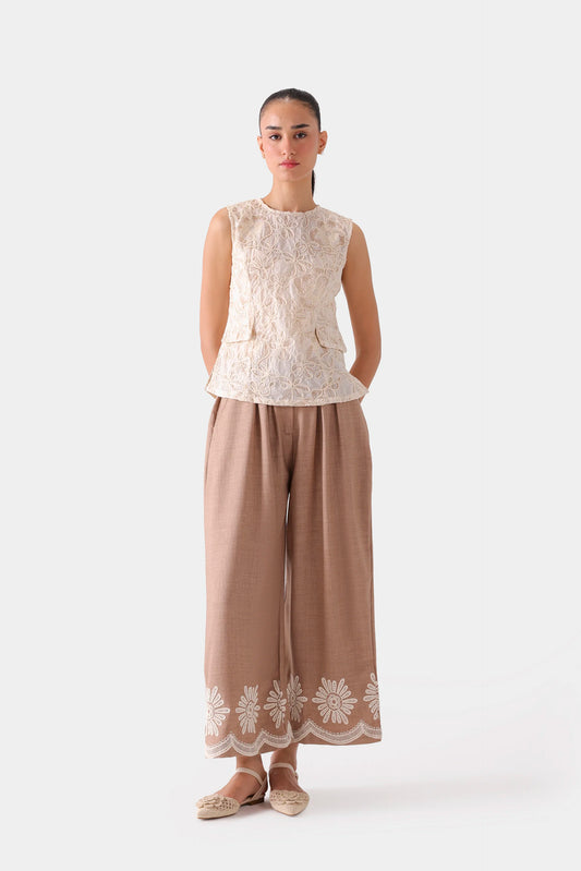 Embroidered Sleeveless Top - Cougar Clothing