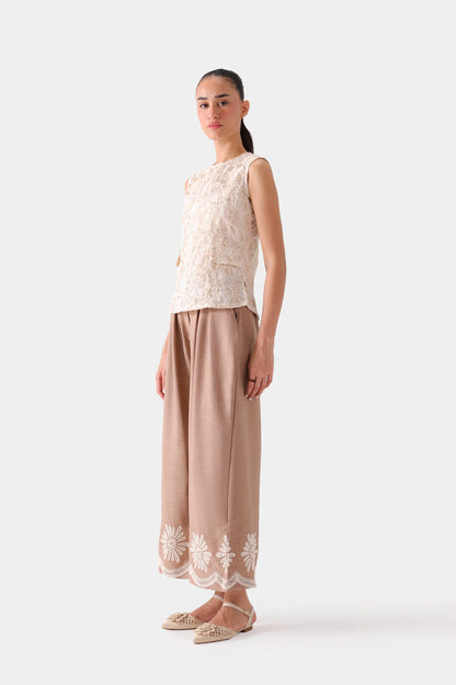 Embroidered Sleeveless Top - Cougar Clothing