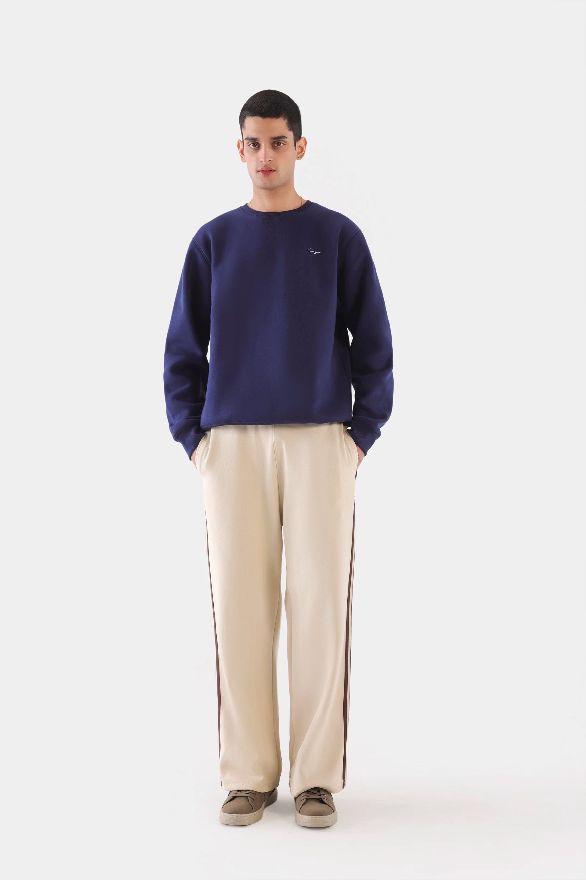 Striped Straight Trousers - Cougar Clothing