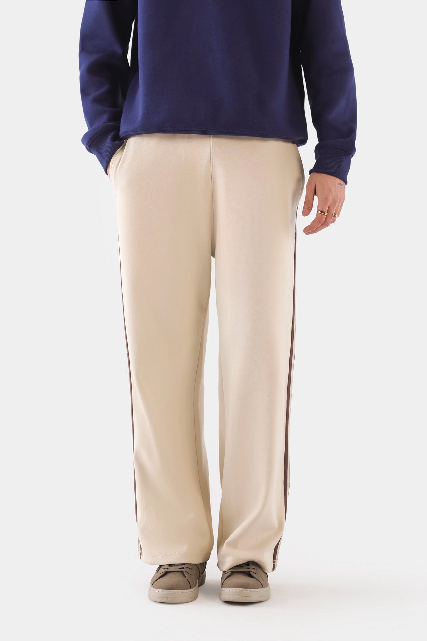 Striped Straight Trousers - Cougar Clothing
