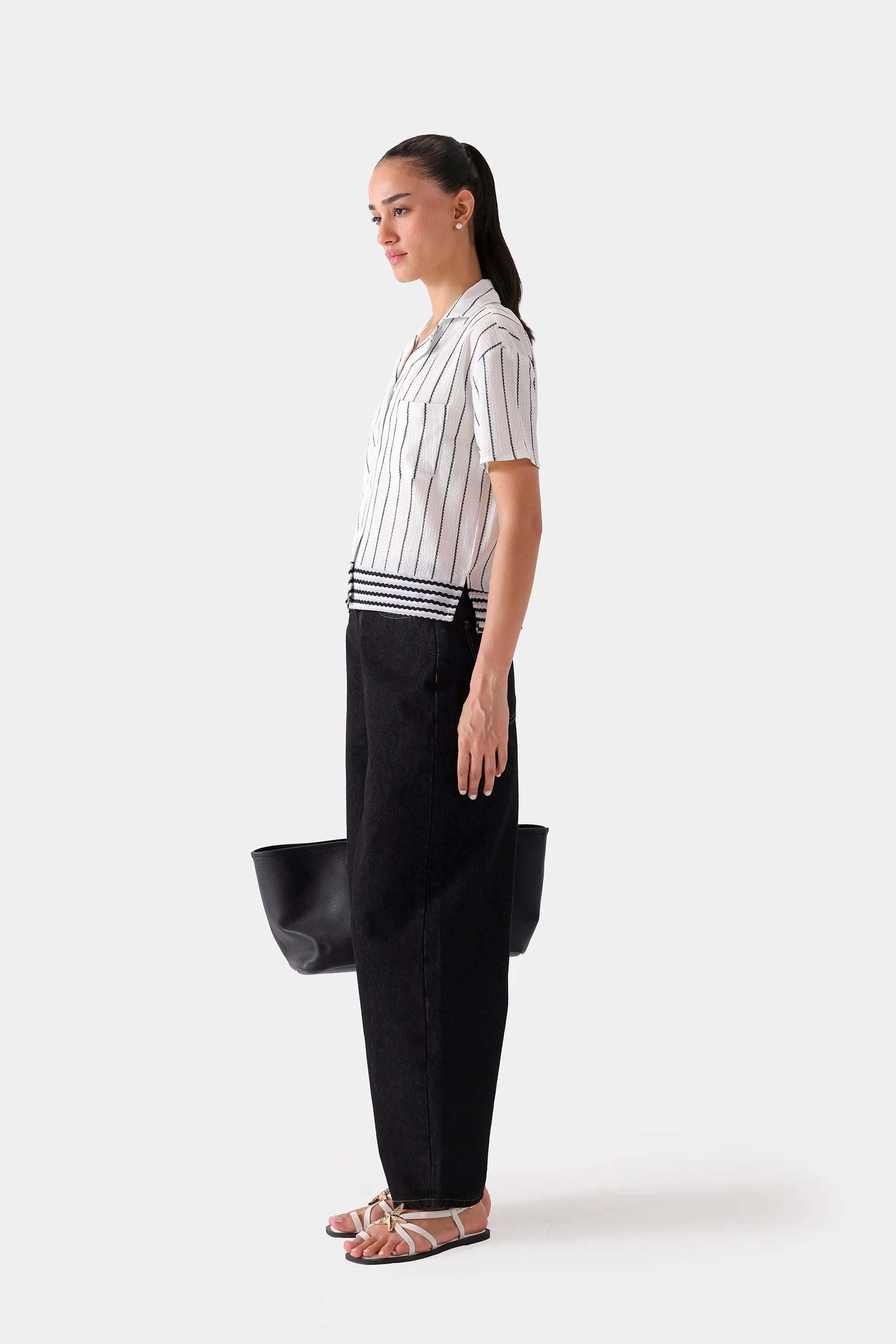 Striped Knitted Shirt - Cougar Clothing