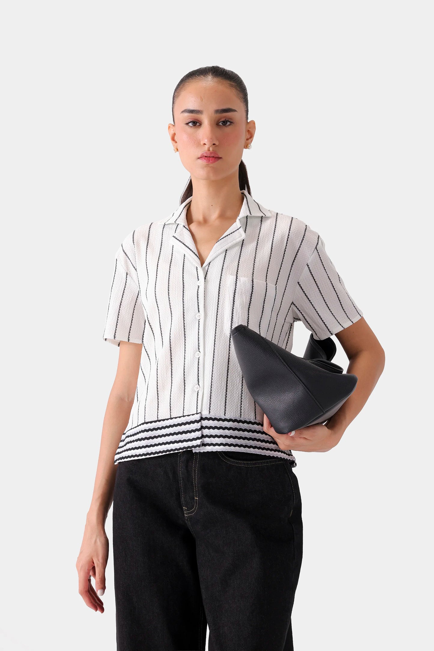 Striped Knitted Shirt - Cougar Clothing