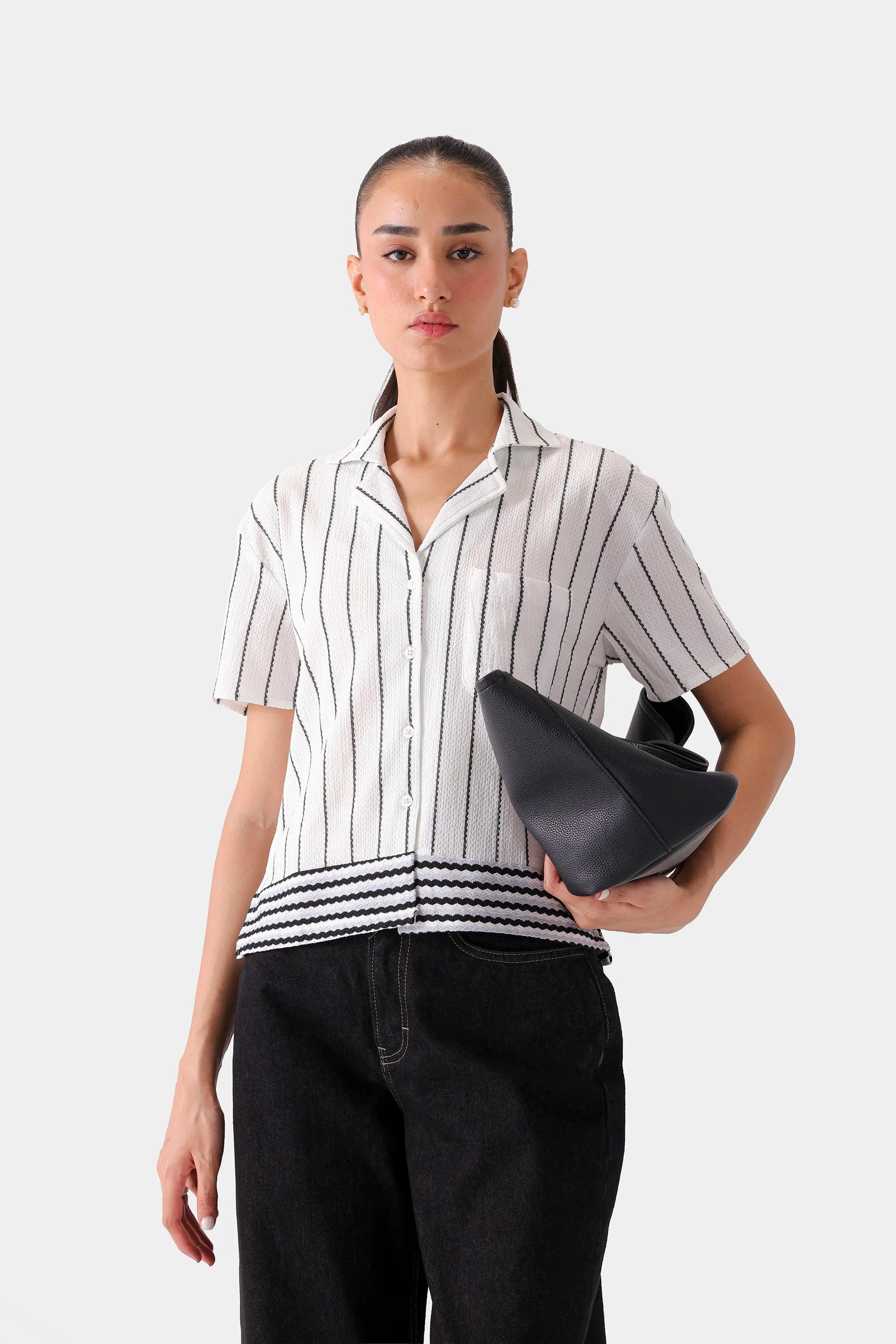 Striped Knitted Shirt - Cougar Clothing