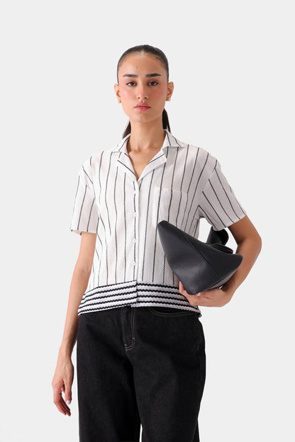 Striped Knitted Shirt - Cougar Clothing