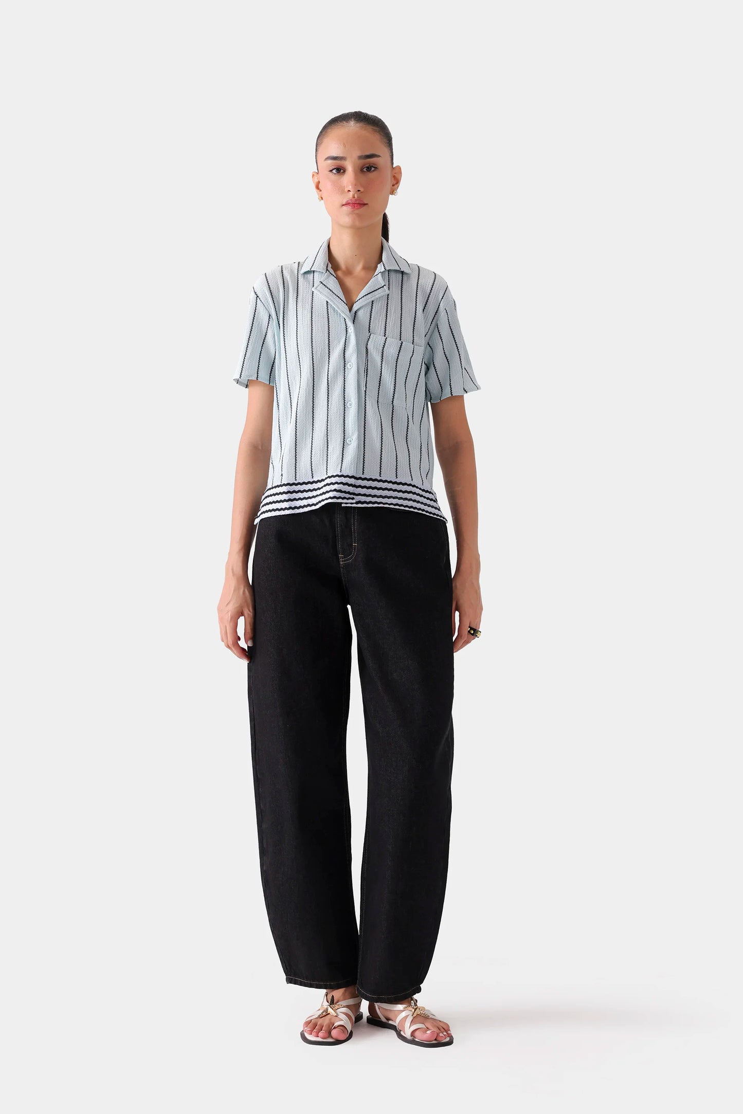 Striped Knitted Shirt - Cougar Clothing