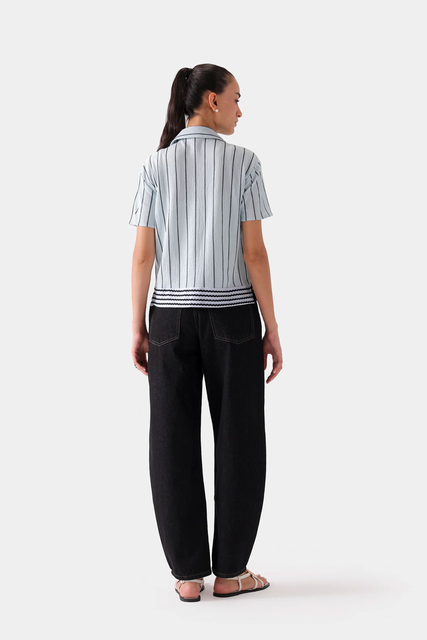 Striped Knitted Shirt - Cougar Clothing