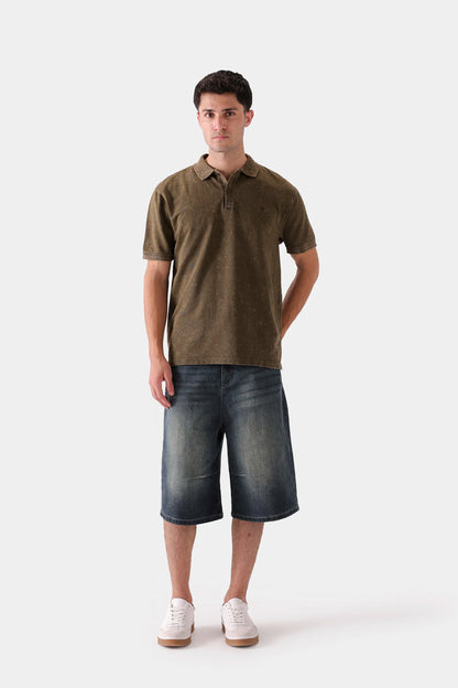Denim Terry Polo - Cougar Clothing