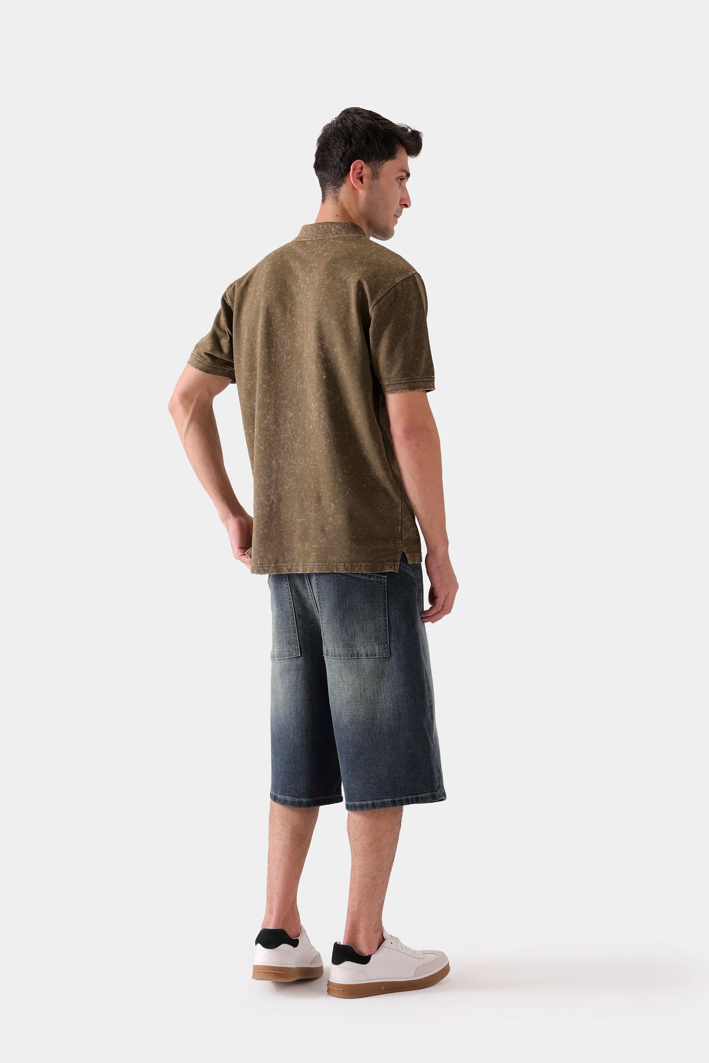 Denim Terry Polo - Cougar Clothing