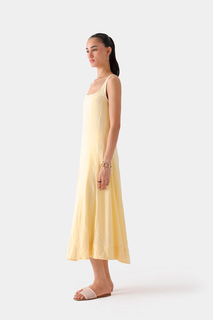 Scoop Neck Long Dress - Cougar Clothing