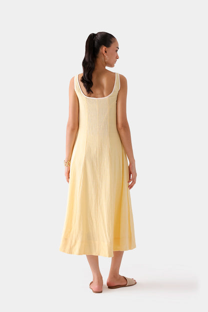 Scoop Neck Long Dress - Cougar Clothing