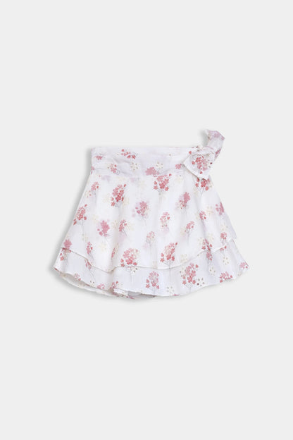Printed Ruffle Skirt - Cougar Clothing